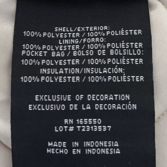 NWT - 32 Degrees Ladies' Quilted Cream Jacket – Size XL - Picture 5 of 6